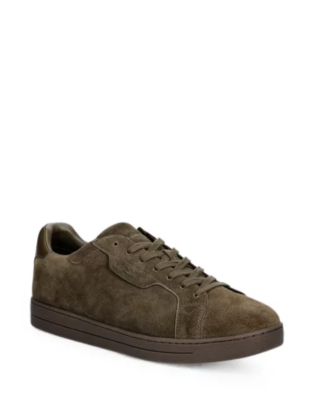 Sneakerși Michael Kors din piele cu autograf verde