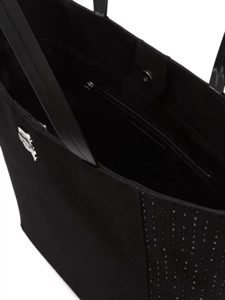 Stras geantă shopper Karl Lagerfeld negru