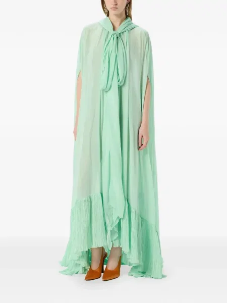 Rochie Blumarine cu glugă de costum verde