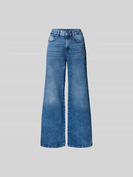 Jeansy o kroju wide fit z 5 Diesel niebieskie