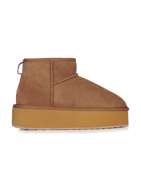 Emu Australia cizme de zapada din piele intoarsa Stinger Micro Flatform maro