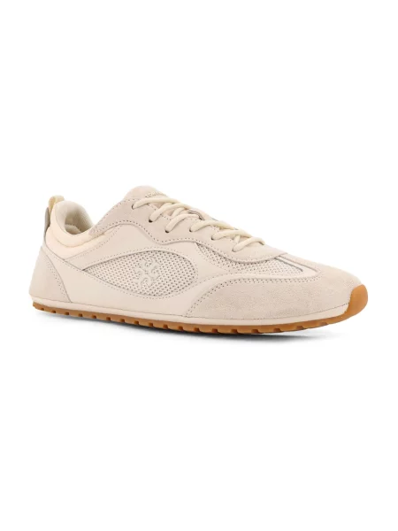 Sneakersy Tory Burch skórzane beżowe