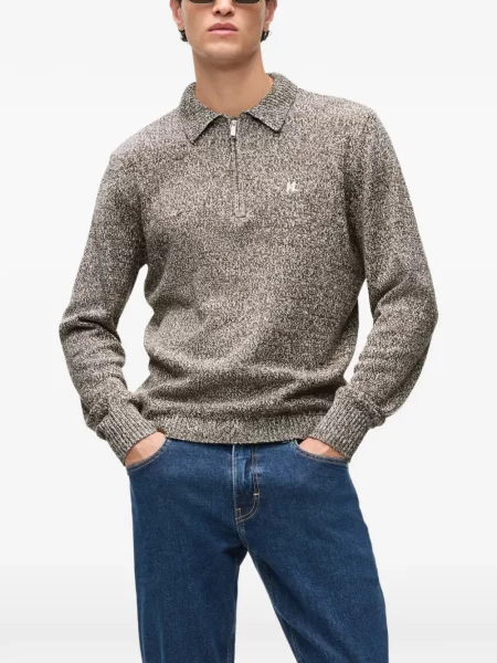 Lung tricou polo Karl Lagerfeld maro