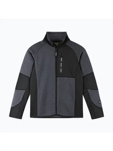 Gyerek polár pulóver Reima Liukuen soft black. Méret: fekete