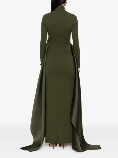 Rochie maxi Solace London de costum verde