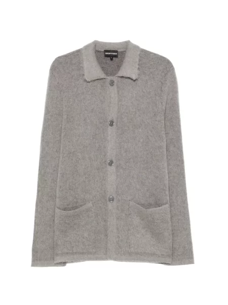 Cardigan Emporio Armani tricotate gri