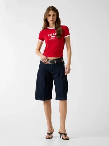 Guess Jeans Marškinėliai raudona