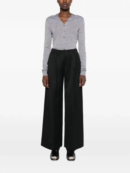 Pantaloni Simone Rocha cu funde negru