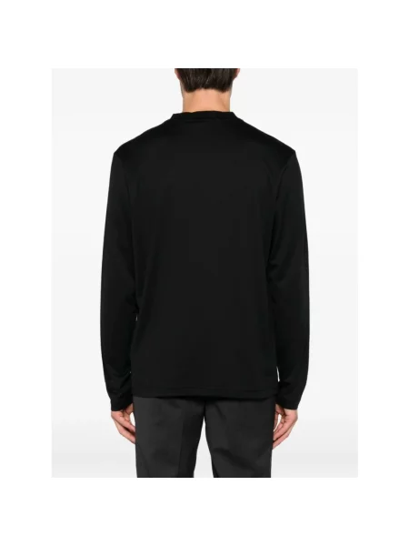 BOSS Green longsleeve z lyocellem TS_PS Long czarna