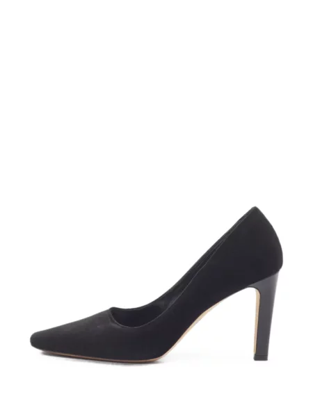 Pantofi cu toc Manolo Blahnik de catifea negru
