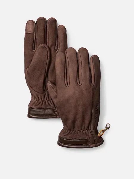 Кожаные перчатки Timberland коричневые