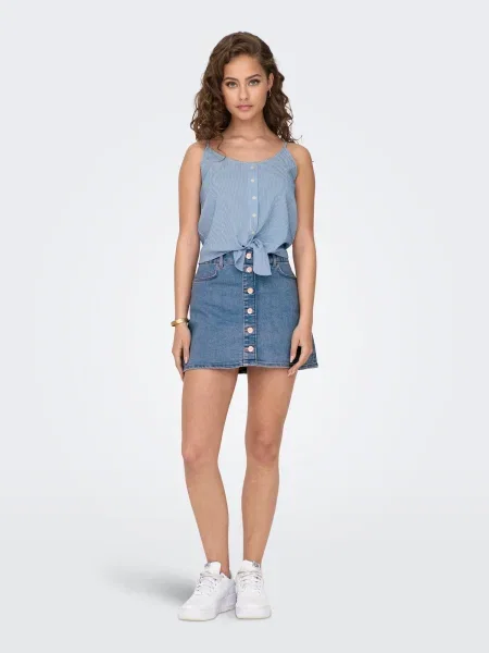 ONLY Bluza Lecey modra bela