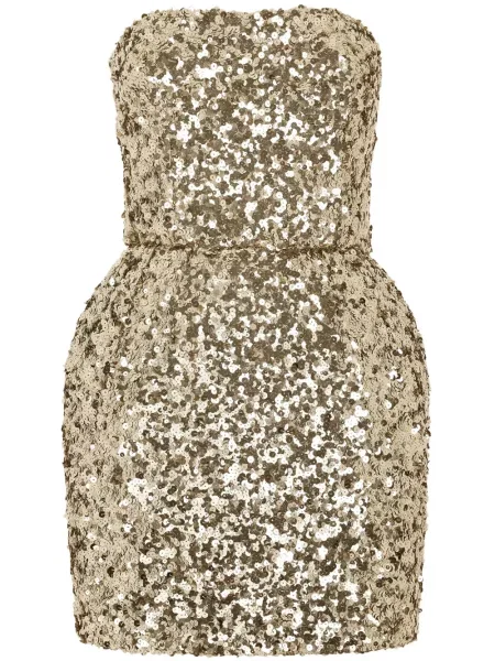 Flitteres pánt nélküli ruha Dolce & Gabbana