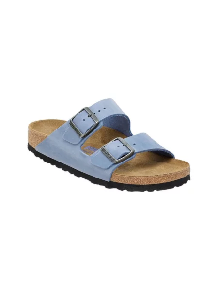 Pantofi Birkenstock din nubuc albastru