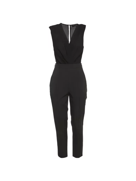 Salopetă Elisabetta Franchi din crep negru