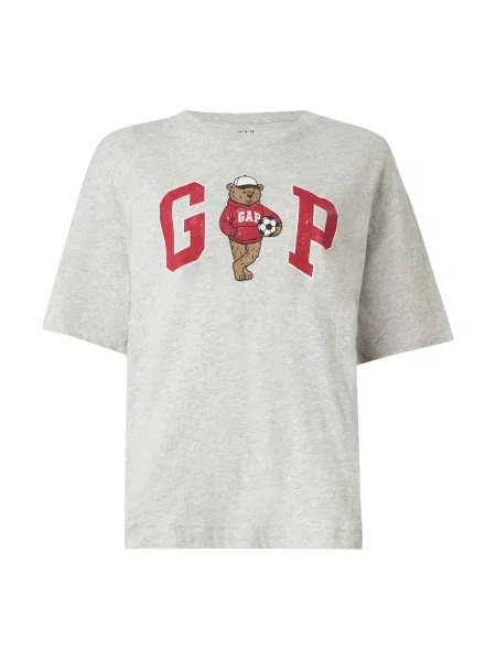 GAP Tricou BRANNAN maro pueblo / gri amestecat / roșu rodie alb