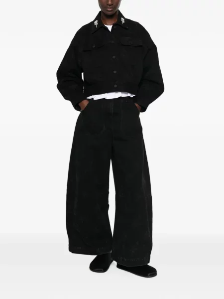 Blugi Simone Rocha cu autograf negru