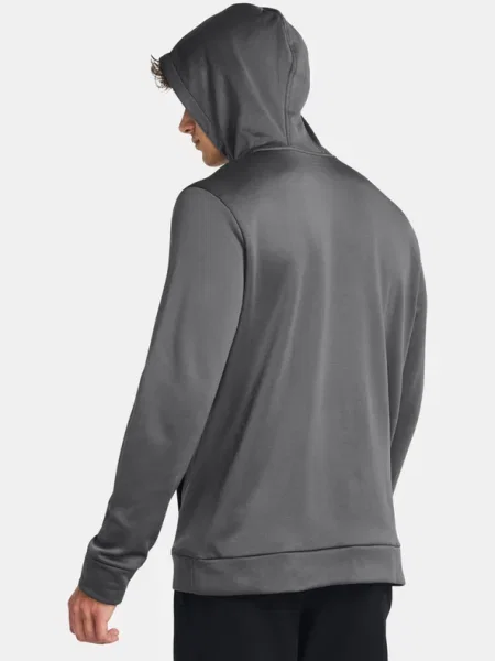 Флийс суичър с качулка Under Armour сиво