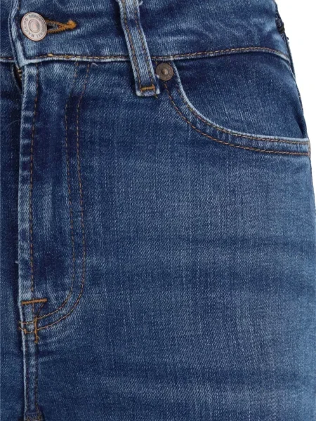 Дънки 7 For All Mankind дизайн с пет джоба синьо