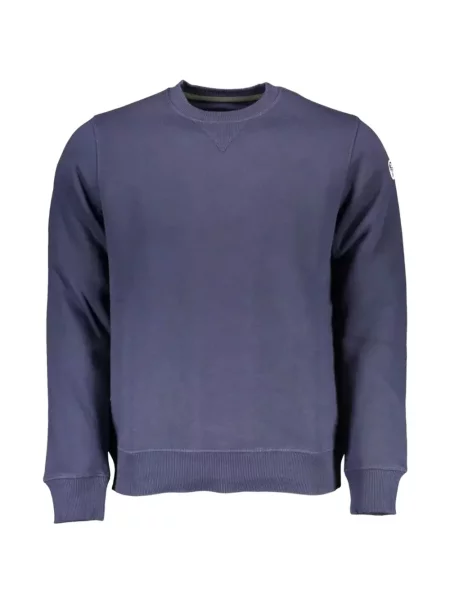 Hanorac crewneck North Sails cu decolteu rotund cu autograf albastru