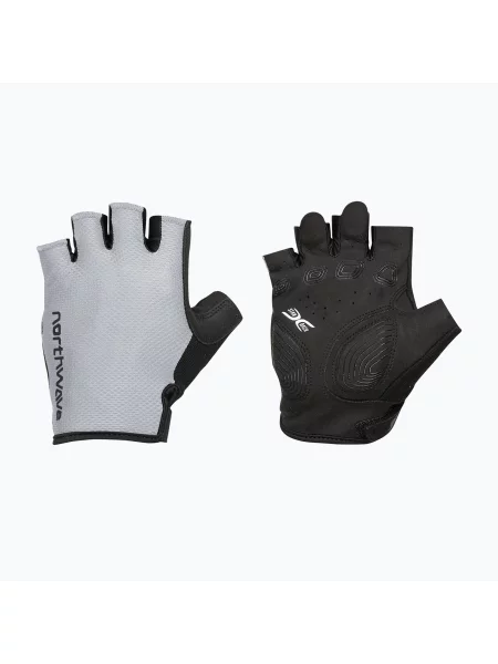 Рукавички велосипедні Northwave Active Max Short Finger light grey сірі