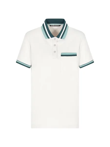 Golf tricou polo Ea7 Emporio Armani alb