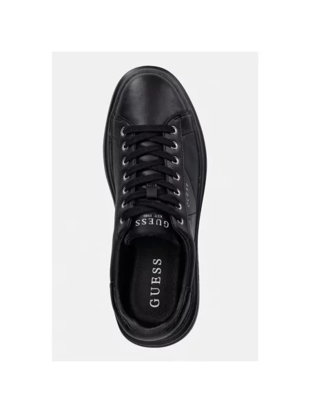 Sneakersy Guess skórzane czarne