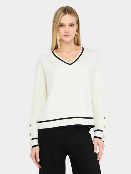 Liu Jo Pulover črna bela