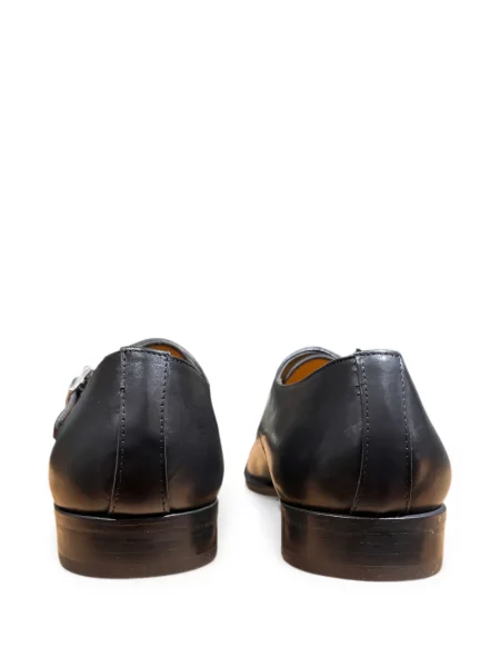 Pantofi monk Pertini din piele negru