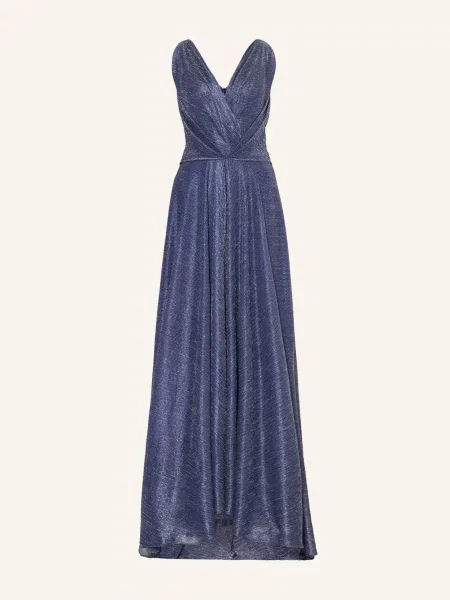 Talbot Runhof Sukienka Wieczorowa Z Błyszczącą Przędzą blau