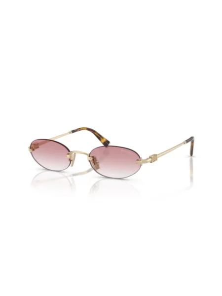 Miu Miu Okulary Przeciwsłoneczne Mu gold różowe