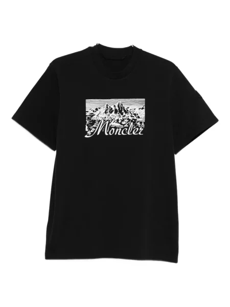 Tricou Moncler cu imagine negru