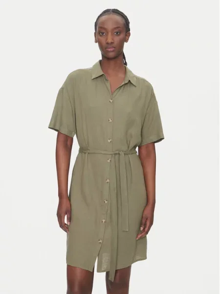Vero Moda Sukienka koszulowa Thea zielony