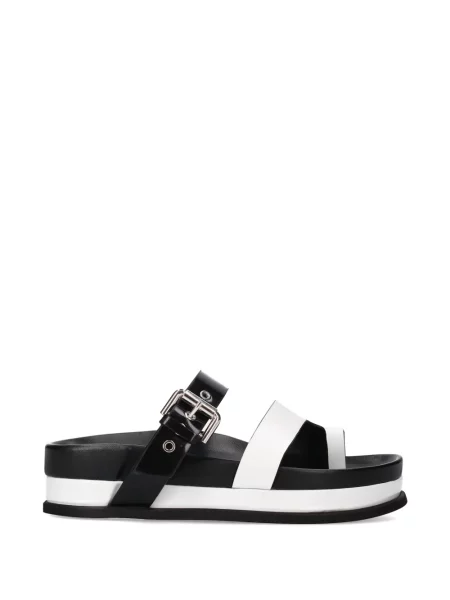 Sandale Premiata cu platformă cu cataramă alb