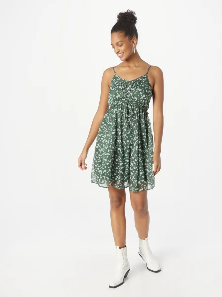 ABOUT YOU Rochie de vară Caroline verde închis alb