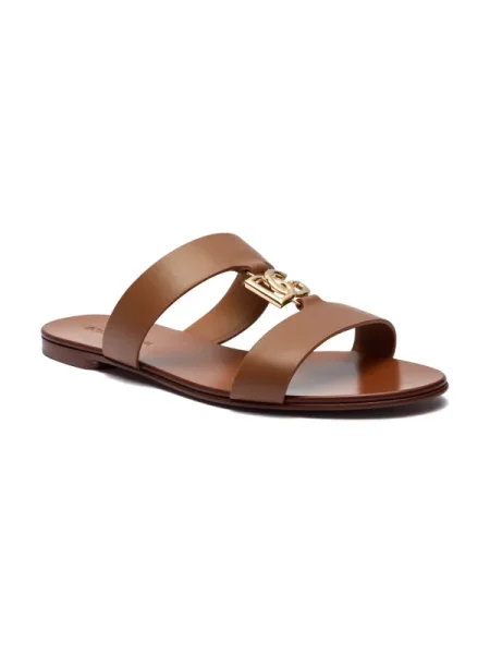 Dolce & Gabbana Bőr papucs barna