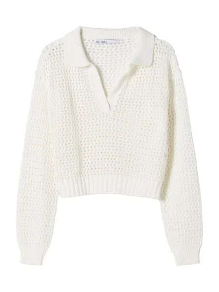 Bershka Pulover ecru