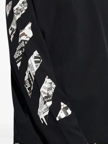 Tricou Off-white lung alb