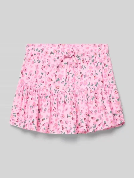 Rozkloszowana mini spódnica z czystej model ZALINA' Only różowa