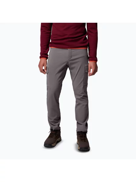 Pantaloni de trekking pentru bărbați Columbia Tech Trail Utility Winter city grey gri