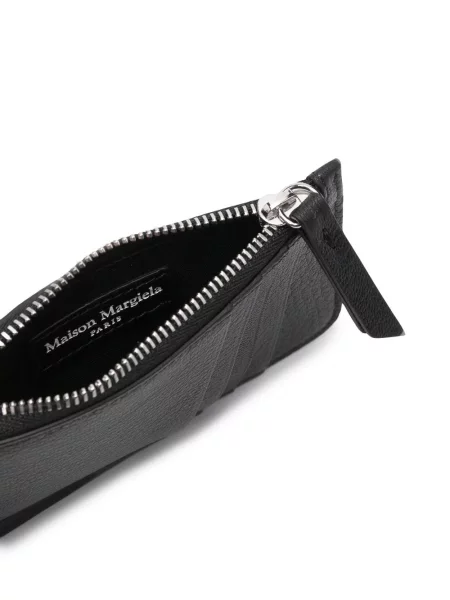 Kožená peněženka Maison Margiela černá