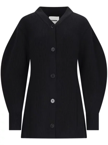 Cardigan Jil Sander tricotate negru