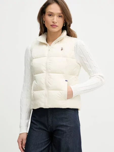 U.S. Polo Assn. bezrękawnik LIGHTWEIGHT PUFFER GILET beżowa