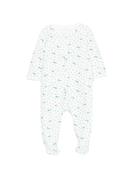 Piżama dziecięca Petit Bateau biała