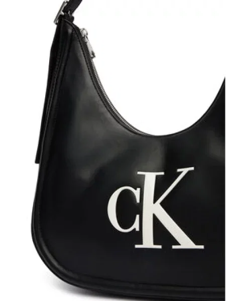 Calvin Klein Kabelka na rameno / biela čierna