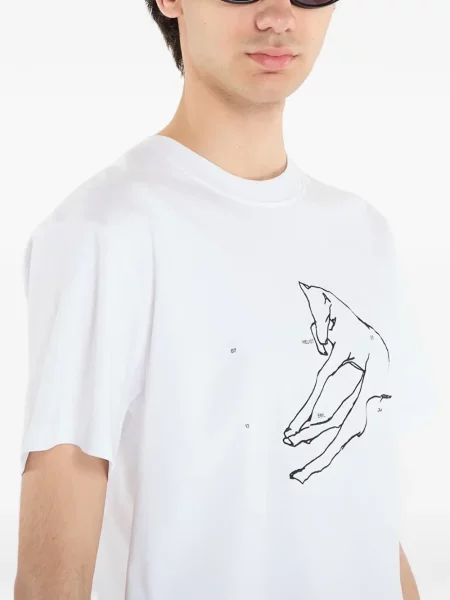 Tricou Heliot Emil alb