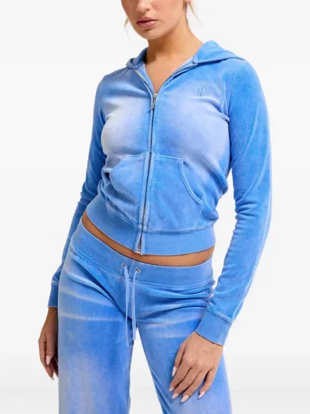 Hanorac cu glugă Juicy Couture albastru