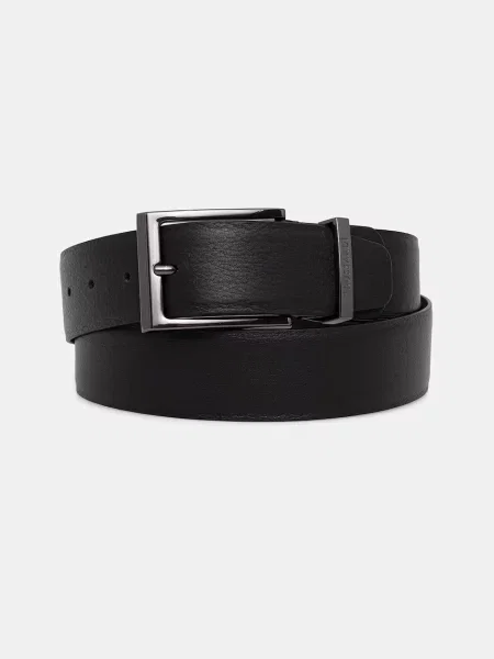 Trussardi curea pentru bărbați din piele negru