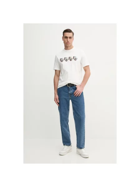 PS Paul Smith t-shirt z nadrukiem biały