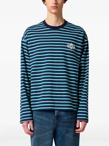 Pulover Msgm cu broderie albastru